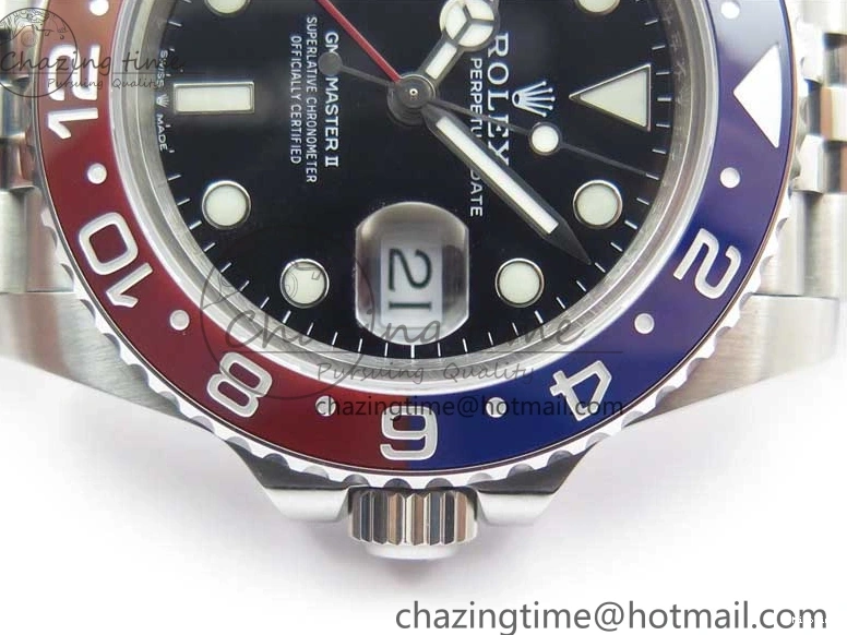 MiroTime 0521 UrbanStyle GMT-Master II 126710 BLRO 904L BP Maker 1:1 Best Edition Black Dial On 904L Jubilee Bracelet A3285 (Correct Hand Stack) 2517